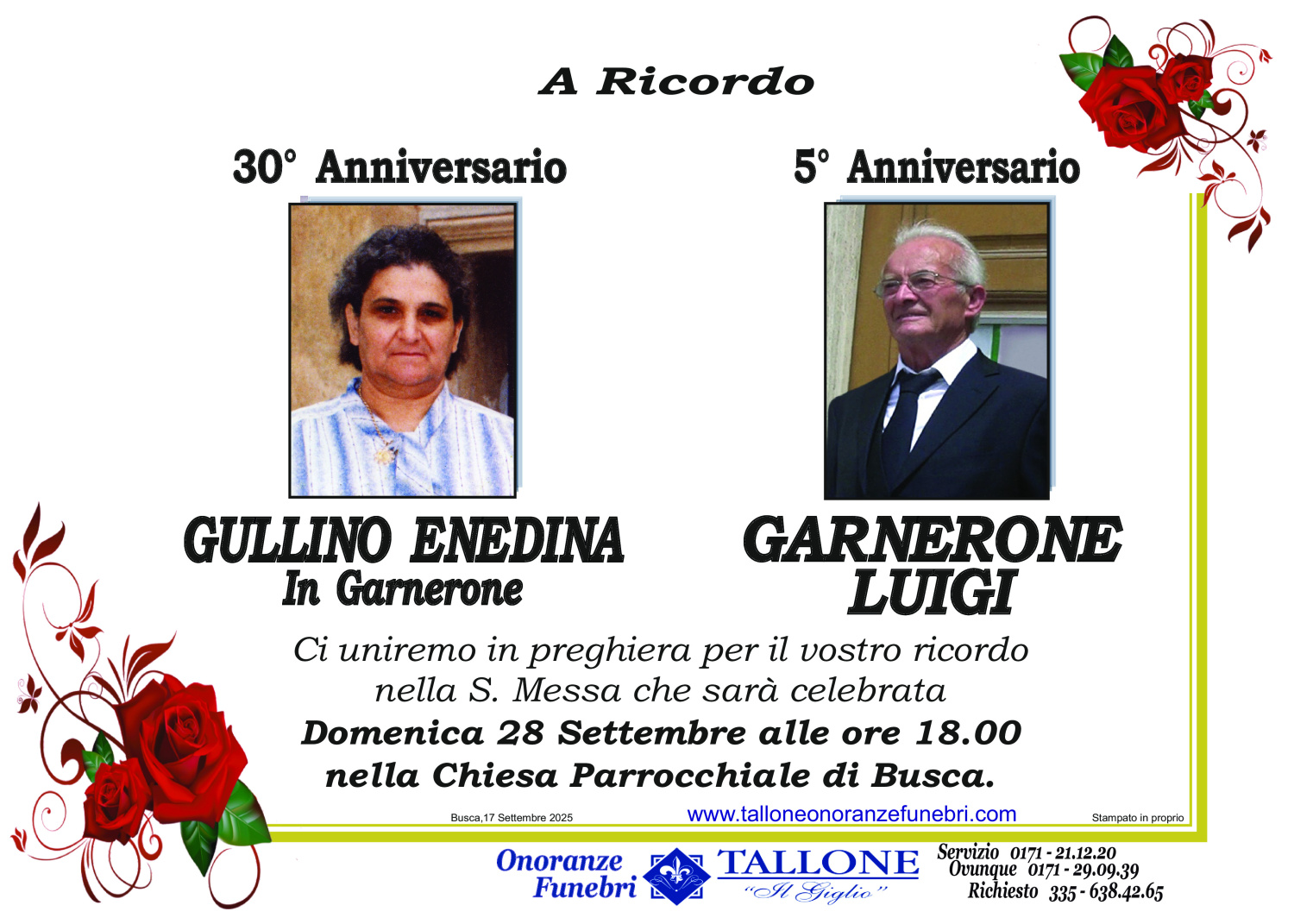 Enedina Gullino in Garnerone Luigi Garnerone